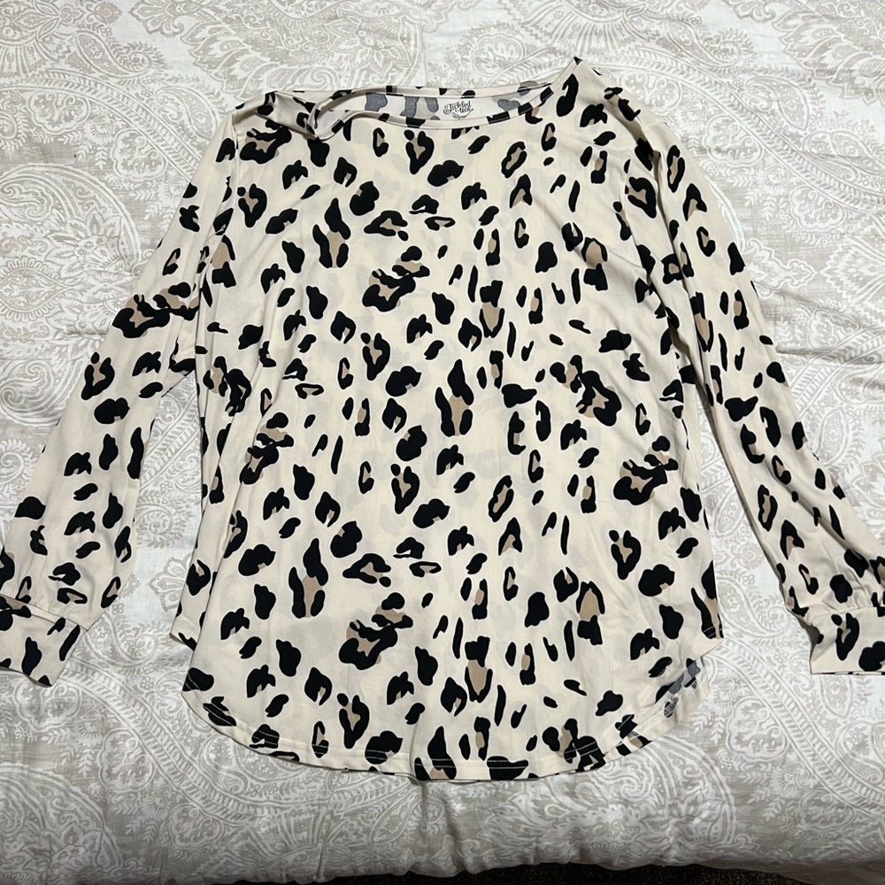 White leopard top